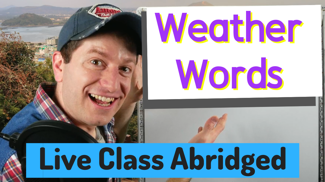 Korean Weather Words Live Class Abridged Learn Korean With GO 